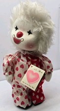 Vintage 1986 Potter Musical Wind Up Clown Doll Head Moves With The Music w/Tag   picture