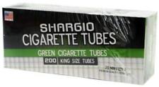 Shargio Green Menthol King-Size High Quality Stunning Filter Tubes 200ct Cont... picture