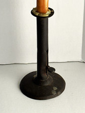Metal Antique Hog Scrapper Candle Holder picture