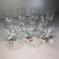 11 Vintage Fostoria American Cordial/WineStem Glasses, WITH ORIGINAL STICKERS picture