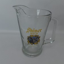 Shiner Bock Beer Pitcher Ram Head Brewed With Attitude Made in USA Vintage picture