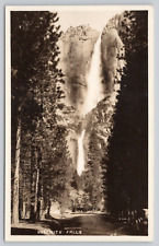 Postcard Yosemite Falls California National Park Waterfall Vintage RPPC Unposted picture