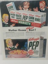Vintage Antique Print Advertisement Ad 1948 Kellogg's Cereal picture