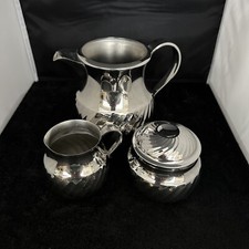 Yamazaki Stainless Steel Tableware Coffee and Tea Service Set c. 1960 picture