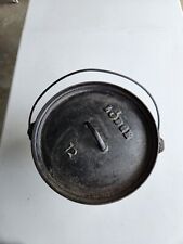 Vintage Lodge Cast Iron Dutch Oven #12 CO D USA Pot 3 Foot Feet picture