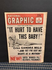 1967 Jan 24th National Graphic Newspaper, Sandra Milo  (VRN10F picture