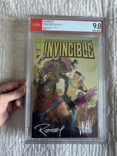 Invincible #1 Exclusive Foil Variant Signed And Graded 9.8 PSA Exclusive picture