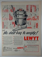 1950's LEWYT Modern Vacuum Cleaner Vac Shop Sales Colorful Vintage Print Ad picture