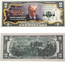 2024 Donald Trump $2 Novelty Dollar Bill Trump Mugshot SHIPS FROM USA picture