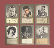 LEGENDS Memorabilia ELVIS Jimi Hendrix Morrison Gene Kelly Crosby Bob Hope Cards picture
