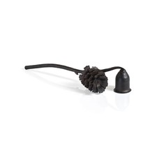 Antique-Look Candle Snuffer  Pinecone Design | Wrought Iron Dark Brown Tabletop picture