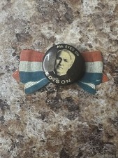 Rare Early 1900’s Thomas Edison “All Eyes On Me” Pinback Button Celluloid  picture