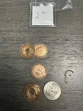 Two copper one silver magic coin set, real silver Kennedy half.  picture