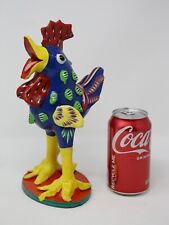 Colorful Ceramic Rooster Figurine Handpainted Hecho En 10” Christmas Gift picture