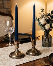 Vintage International Silver Co Silverplated Candlesticks Weighted - Pair of 2 picture