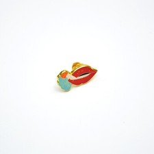 Supreme Smoking Lips Pin SS16 Enamel picture