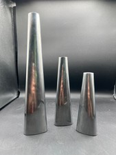 3 Vintage IKEA Renos Chrome plated MCM Taper Candle Holders 1980's picture