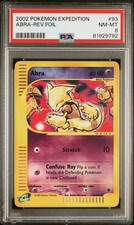 2002 POKEMON EXPEDITION #93 ABRA REVERSE FOIL PSA 8 picture