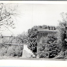 c1960s Neshanic Station, NJ Lane Grist Mill Raritan River Truss Bridge Photo 5