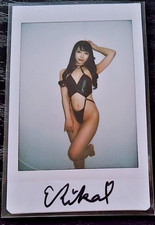 Erika Ozaki Autographed Signed Instax photo Cheki Japan Female JAV Idol picture