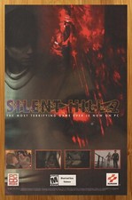 2001 Silent Hill 2 PC PS2 Playstation 2 Vintage Print Ad/Poster Horror Game Art picture