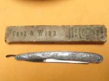 rare early aluminum T. Hessen-Bruch & Co. straight razor will bear inspection picture