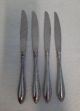 Lot of 4 Oneida Cube ~ Sheraton ~ Stainless Knives 9 3/8