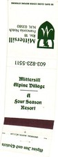 Mittersill Alpine Village Franconia Notch NH Vintage Matchbook Cover 1970s picture