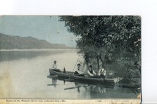 Scene on Missouri River Near Jefferson City, Mo. Missouri Postcard #1724 picture