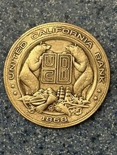 United California Bank-1868-Atlantic-Whittier Office-Vintage Commemorative Token picture