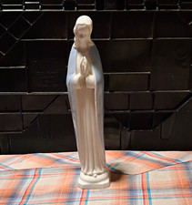 INARCO Japan White Ceramic Praying Virgin Mary Madonna Figurine Statue picture