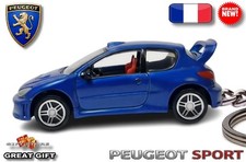 🎁🚦🆕 VERY RARE KEY CHAIN RING BLUE PEUGEOT 206 CUSTOM Ltd Ed. ❤️GREAT GIFT❤️🎁 picture