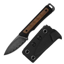 Kizer Whiskey Jack Fixed Knife Damascus Blade G10&Wood Handle With Sheath 1108A2 picture