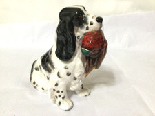 Royal Doulton  cocker spaniel dog with pheasant figurine,,pheasant head broken,, picture