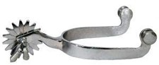 Showman Men's Size Nickel Plated Jingle Bob Spurs picture
