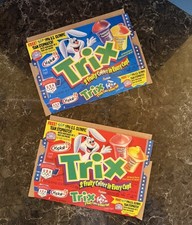 Vintage 1996 TRIX Yoplait Yogurt Product Boxes - US Olympic Team Stopwatch Offer picture