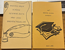 BRISTOL HIGH SCHOOL ALUMNI ASSN PROGRAM 1895-2000 2004 BANQUET BRISTOLVILLE OH picture