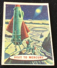 1957 Topps Space Trading Card #76 Visit To Mercury  GOOD picture