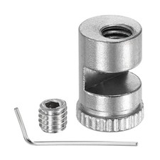 1 Set 2.5mm Folding Knife Thumb Studs Replacement with Hex Wrench Silver picture