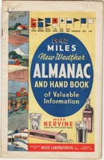 1942 Dr. Miles New Weather Almanac and Handbook picture