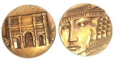 Arch of Constantine Collectible Bronze Medal, Made in Milan, Italy - Stamped picture