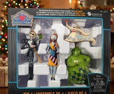 Jim Shore Nightmare Before Christmas Ornament Set Jack Sally Zero Oogie Boogie picture