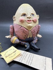 POLIWOGGS Vintage 2000 Humpty Dumpty American Folk Art Collectible Figurine NWT picture