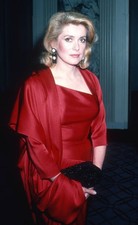 French actress Catherine Deneuve at the Fragrance Ball at the Wald- Old Photo 6 picture