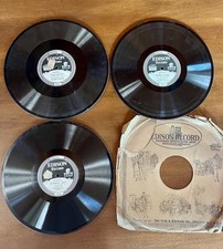 Lot of 3 Vintage EDISON Diamond Disc Records Early 1900s Phonograph Records picture