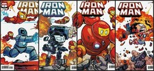 ⭐ IRON MAN #1 - #4 SKOTTIE YOUNG VARIANT CONNECTING SET ⭐ picture