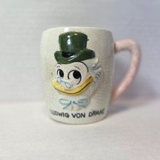 VINTAGE LUDWIG VON DRAKE DUCK 1961 WALT DISNEY PRODUCTIONS CERAMIC MUG picture