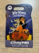 Disney Parks Pin 2026 Halloween Villains The Lion King Scar LE 4000 picture