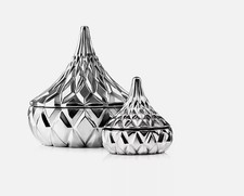 Godinger Hershey's Kisses Electroplated 2-pc Candy Dish with Gift Box T4104436 picture