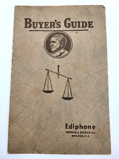 Vintage 1928 Edison Ediphone Buyer's Guide Catalog Book Director's Cabinet picture